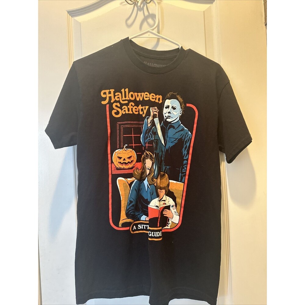 Halloween Safety A Sitter’s Guide T Shirt Size Medium Michael Myers
